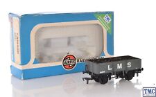 54373-2 Airfix OO Gauge LMS 5 Plank Wagon Grey With Load (Pre-Owned)