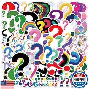 Question Mark Adesivi Adesivi Divertenti per Bambini Adolescenti Adulti, Asverbet Carino Vi - Foto 1 di 5