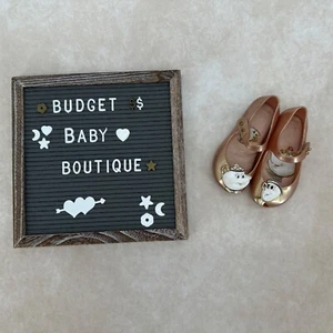 MINI MELISSA Disney Beauty & The Beast Flats Shoes Size 7 Toddler - Picture 1 of 3