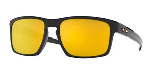 Oakley Sliver Sunglasses OO9262-05 Black Frame 24K Iridium Gold Mirror Lens 57mm - Picture 1 of 1