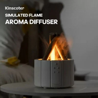 RGB Flammen Aroma-Diffusor / Luftbefeuchter/ Ätherisches Öl/ Licht-Aromatherapie - Bild 1 von 4