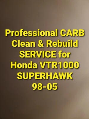 98-05 本田 VTR1000 SUPERHAWK 专业碳水化合物清洁和重建服务 VTR 1000 — 第 1/4 张图片