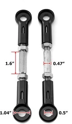 Lowering Link 01 - 05 Suzuki GSXR 600 750 & 01 - 06 1000 CNC Billet Aluminum USA Foto 1 de 4