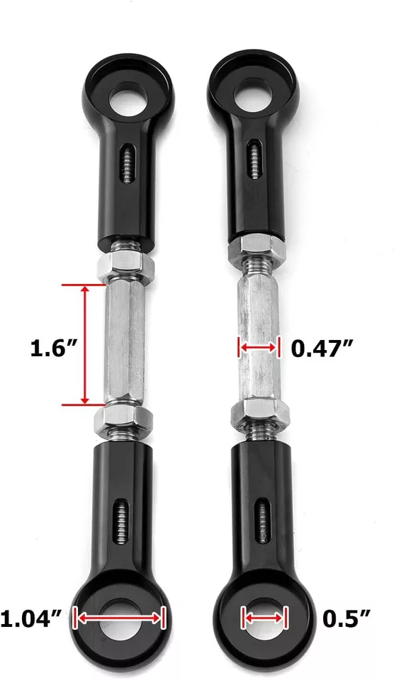 Lowering Link 01 - 05 Suzuki GSXR 600 750 & 01 - 06 1000 CNC Billet Aluminum USA Foto 1 de 4