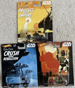 2019 Hot Wheels Pop Culture Star Wars Set of 3 Super Van/Unimog U1300 - Picture 1 of 5