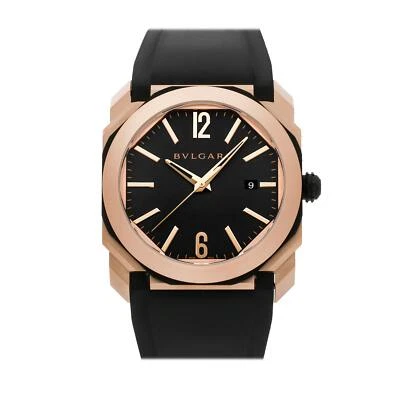 Reloj Bvlgari Octo Oro Rosa Automático 41mm Esfera Gris Correa 103203 Foto 1 de 4