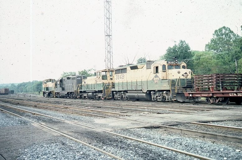 Ferrocarril de lectura RDG GP-35 3648 Abrams, pa orig kk slide Foto 1 de 1