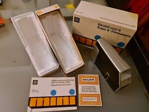 Bauer Mini S Super 8 Camera video Vintage ancienne boîte et notice manual