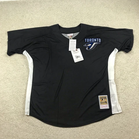 Mitchell & Ness Toronto Blue Jays Jersey Mens 2XL Roy Halliday #32 Black Cover