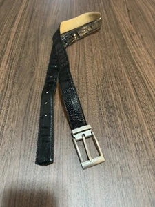 Lopez Taibo Genuine Lizard Belt Black  - Picture 1 of 7