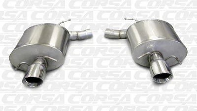 SISTEMA DE ESCAPE CORSA 2009-2014 CADILLAC CTS-V SEDÁN EJE TRASERO CON PUNTAS PULIDAS Foto 1 de 4