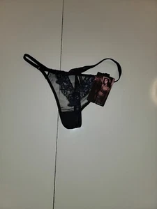 Gossard Vip Rapture Semi Sheer Floral Lace Thong Size Medium New - Picture 1 of 7