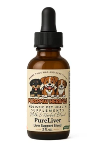 Dog Liver Support Herbal Blend, Milk Thistle for Dogs Peanut Butter Flavor! - Picture 1 of 8