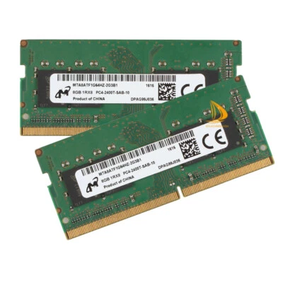 Micron 4x 8GB 1RX8 PC4-19200 DDR4 2400T 1.2V SODIMM Laptop Memory RAM Intel - Image 1 of 4