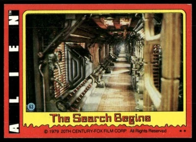 Tarjeta de película Alien 1979 Topps #63 (nuevo) Foto 1 de 2
