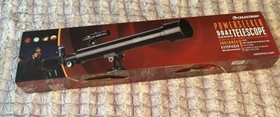 Celestron PowerSeeker 50 50mm f/12 Refractor Telescope - Image 1 of 3