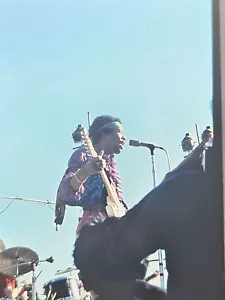 Jimi Hendrix Negative 1960s Woodstock Concert From Famous Rock Photographer - Picture 1 of 1