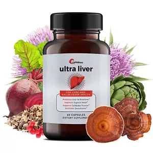 UpWellness Ultra Liver Supplement for Liver Health and Gallbladder Support - ... - Picture 1 of 7