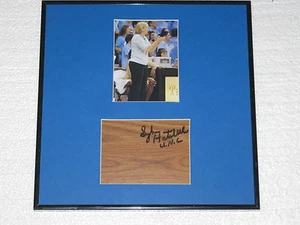 Sylvia Hatchell Signed Floorboard Framed North Carolina Women's Basketball COA - Picture 1 of 2