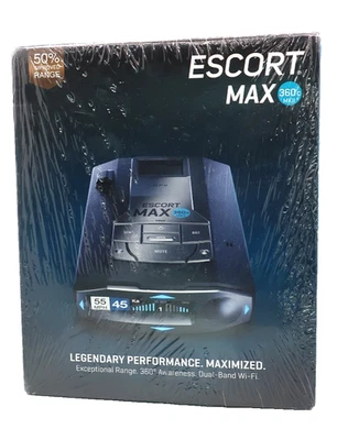 Escort MAX 360c MKII Laser Radar Detector Dual WiFi Bluetooth Extreme Range NEW! - Image 1 of 4