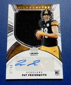 2021 Panini Crown Royale* Pat Freiermuth Silhouettes Rookie Jersey Autograph /99 - Picture 1 of 2