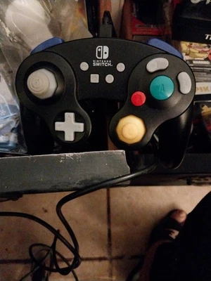 Black Wired NGC Controller Gamepad For Nintendo GameCube GC & Wii U Console NEW - Image 1 of 4