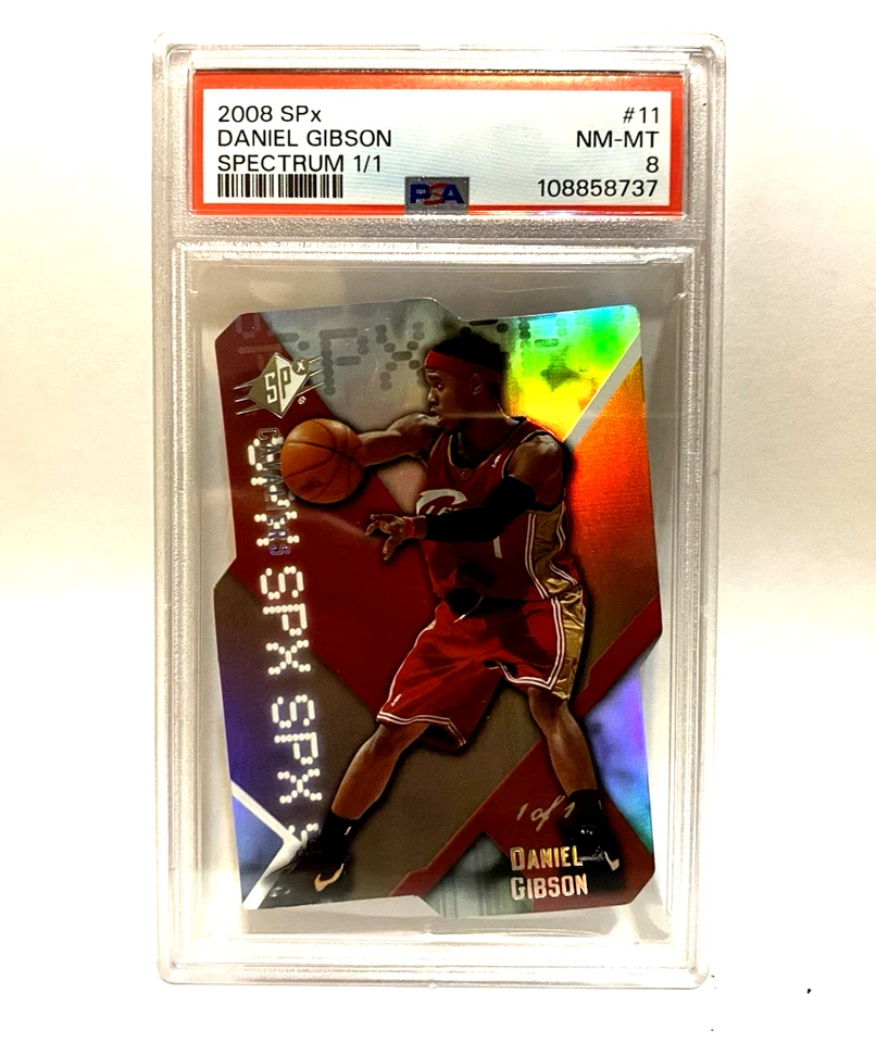 2008-09 SPx SPECTRUM 1/1 Daniel Gibson #11 Cavaliers PSA 8 TRUE ONE OF ONE - Image 1 of 4