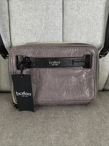 Botkier Leroy Z/A Cross Charcoal New With Tags Bag Wallet Combo Purse Leather - Picture 1 of 9