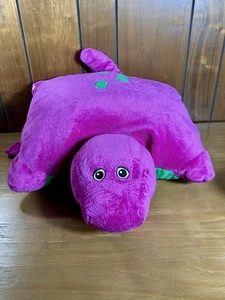 Pillow Pet Barney Purple Dinosaur Plush  2011 Size 12x14 - Picture 1 of 13