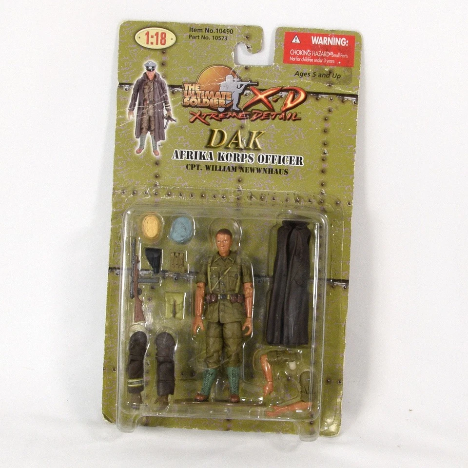 Juguetes Siglo XXI Ultimate Soldier Segunda Guerra Mundial Ejército Alemán DAK Afrika Oficial 1:18 NUEVO Foto 1 de 1
