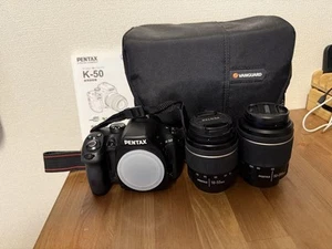Pentax K-50 DSLR Camera with 2 Lenses & Bag, Clean Condition, Includes Manual - Imagen 1 de 6