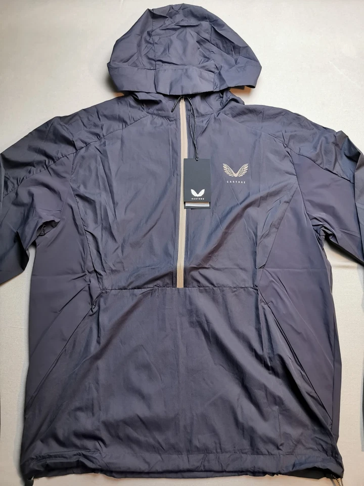 CASTORE Mens UK M Explorer Trek Shell Jacket BNWT Iron Grey Lightweight Hooded - Image 1 of 4