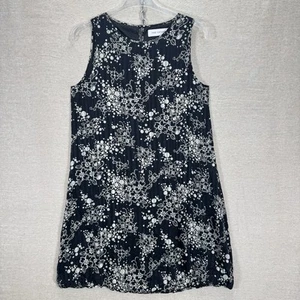 Anne Fontaine Lia shift dress 38 UK 10 ladies 100 Silk black cream lined strappy - Picture 1 of 11
