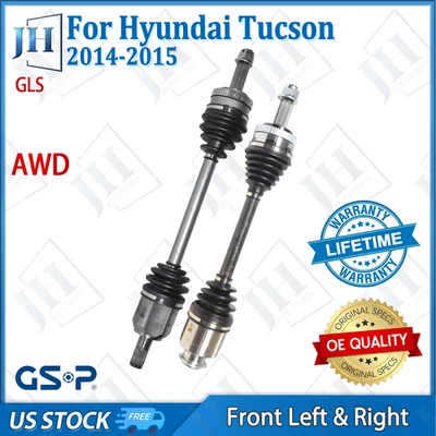OE Front Pair Left Right CV Axle Shaft For 14-15 Hyundai Tucson GLS L4-2.0L AWD Foto 1 de 4