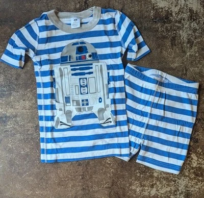 Hanna Andersson 星球大战 R2D2 短约翰睡衣套装 120 码 (6-7)  — 第 1/4 张图片