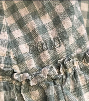 Ralph Lauren Baby Girl Gingham Cotton Madras Dress & Bloomer Size 24M Preppy - Image 1 of 4