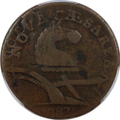 1787 New Jersey Copper 1/2p M56-n W5310 Camel Head PCGS VF20 Stuck Over CT - Image 1 of 4