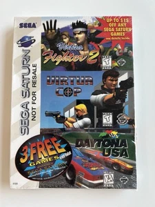 Virtua Fighter 2 / Virtua Cop / Daytona USA - 3-pack - Sega Saturn - NEW SEALED - Picture 1 of 7