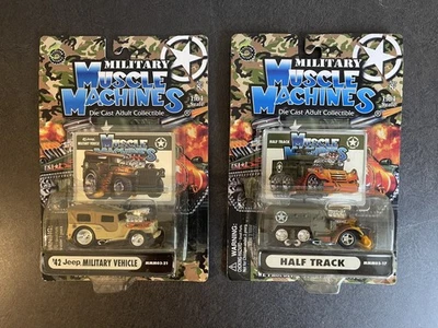 NEW Military Muscle Machines '42 Jeep & Half Track Military Vehicle 2003 SEALED - Image 1 of 4