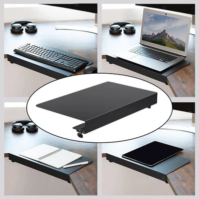 17inch Clamp on Corner Desk Connector Sleeve Plate, L Desk  Extend Attachment - Image 1 of 4