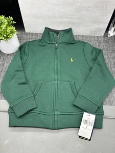 Jungen gebürstetes Fleece durchgehender Reißverschluss kariert Kragen Sweatshirt Neu mit Etikett Rarität! Größe 5 - Bild 1 von 8