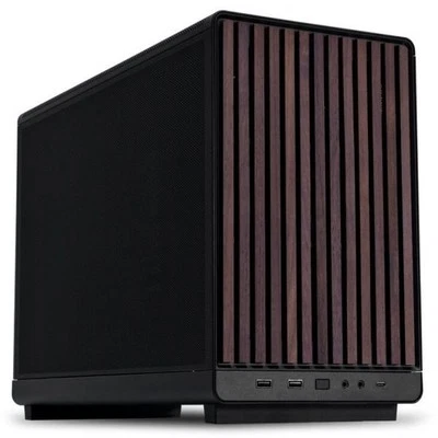 Lian Li DAN Cases A3-mATX Wood Edition PC Case, Micro-ATX - Walnut, Black - Image 1 of 4