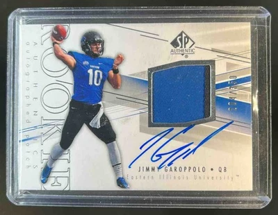 2014 SP Authentic Jimmy Garoppolo Patch Rookie RC Auto #/350 - Image 1 of 2