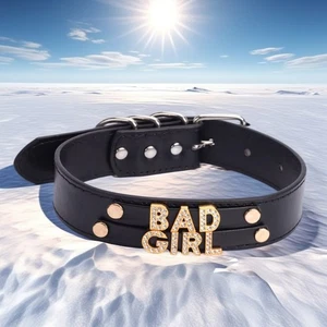 Collar Gargantilla 30MM Chocker PROPIO BDSM Regalo Hágalo Usted Mismo Collar Personalizado Cuero PU R6 - Imagen 1 de 25