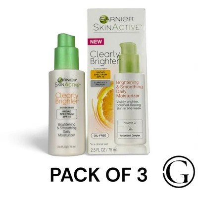 Lot of 3 Garnier Skin Active Clearly Brighter Daily Moisturizer 2.5 oz NIB - Image 1 of 4