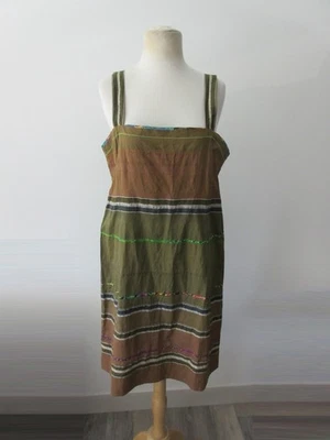 Vestido corto DOSA CHRISTINA KIM 100% algodón a rayas 2 Foto 1 de 4