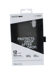 Tech21 Evo Check Case for iPhone XS / iPhone X Smoke Black - Picture 1 of 3