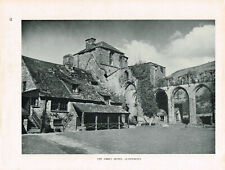 Abbey Hotel Llanthony Priory Monmouthshire Vintage Picture Old Print 1949 WIW#20