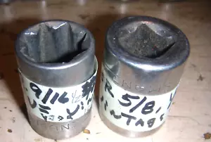 2 Craftsman SERIE =V= 1/2" Juego de enchufes de 8 puntos 9/16", 5/8" - Imagen 1 de 1