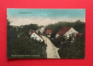 AK LINDERODE Niederlausitz 1917 Strassenpartie mit Wohnhäusern ( 51157 - Bild 1 von 2